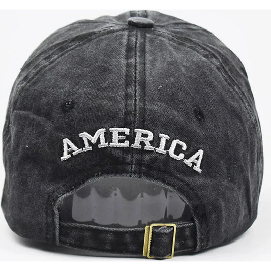 Women Baseball Cap Summer Denim Hats Men Spring Usa Letter Flag Embroidery Baseball Hats Cotton Outdoor Vintage Visor Casual Cap 🌴