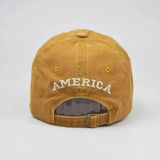 Women Baseball Cap Summer Denim Hats Men Spring Usa Letter Flag Embroidery Baseball Hats Cotton Outdoor Vintage Visor Casual Cap 🌴