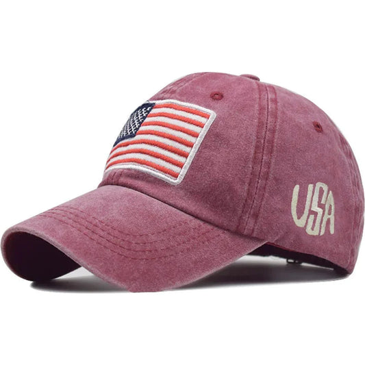 Women Baseball Cap Summer Denim Hats Men Spring Usa Letter Flag Embroidery Baseball Hats Cotton Outdoor Vintage Visor Casual Cap 🌴