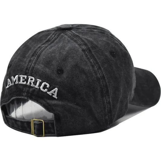 Women Baseball Cap Summer Denim Hats Men Spring Usa Letter Flag Embroidery Baseball Hats Cotton Outdoor Vintage Visor Casual Cap 🌴 VibeFlex Sports