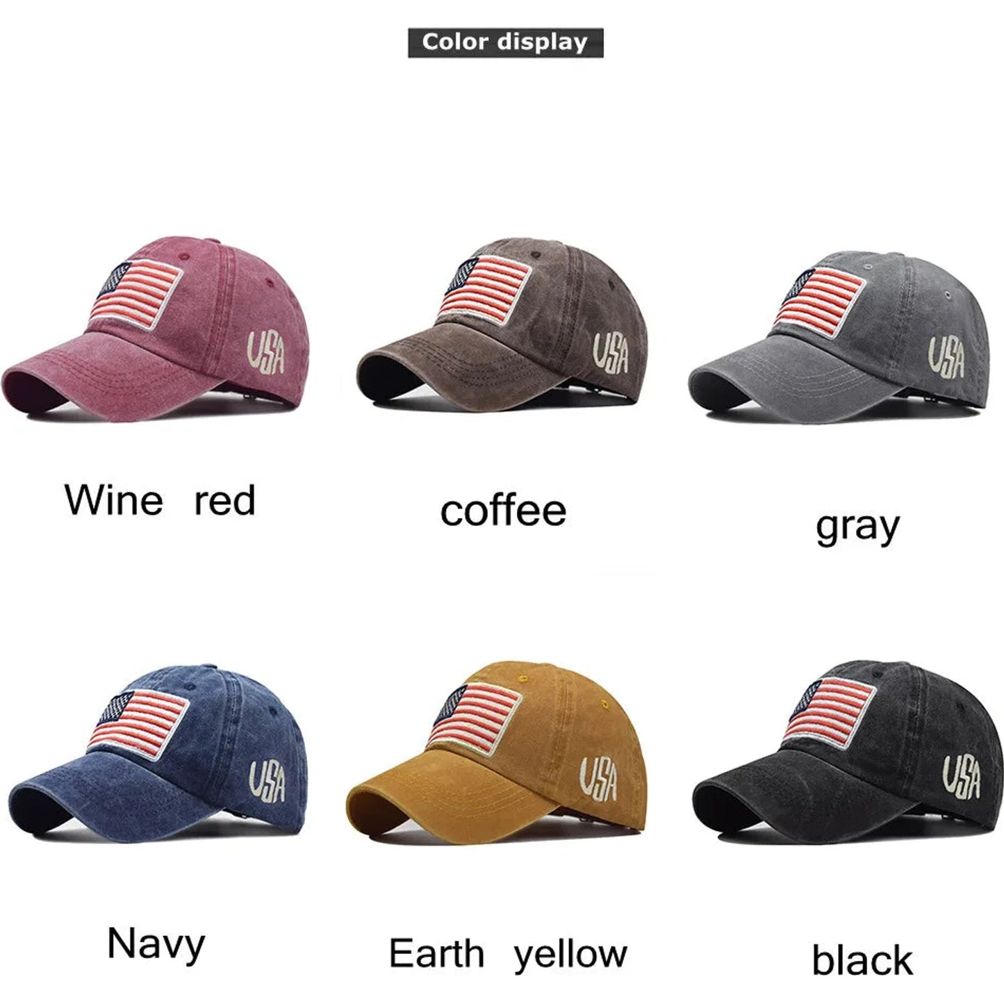 Women Baseball Cap Summer Denim Hats Men Spring Usa Letter Flag Embroidery Baseball Hats Cotton Outdoor Vintage Visor Casual Cap 🌴