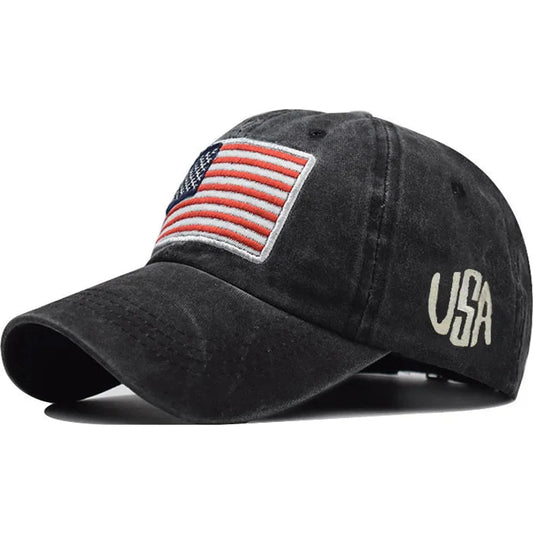 Women Baseball Cap Summer Denim Hats Men Spring Usa Letter Flag Embroidery Baseball Hats Cotton Outdoor Vintage Visor Casual Cap 🌴