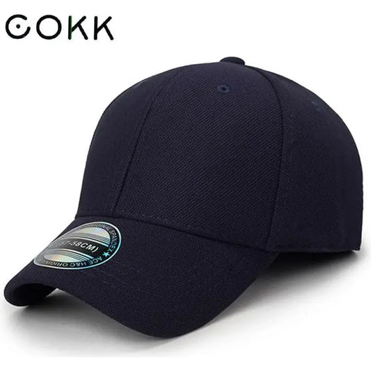 Cokk Baseball Cap Men Snapback Hats Fitted Closed Full Cap Women Gorras Bone Male Trucker Hat Casquette Outdoor Black 🌴 VibeFlex Sports