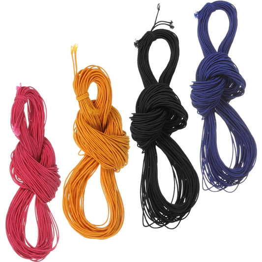 25 Yards/lot 1mm Round Elastics Bungee Shock Cord Elastic Rope Rubber Band Strap String Cordon Shoelaces Sewing Accessories 🌴