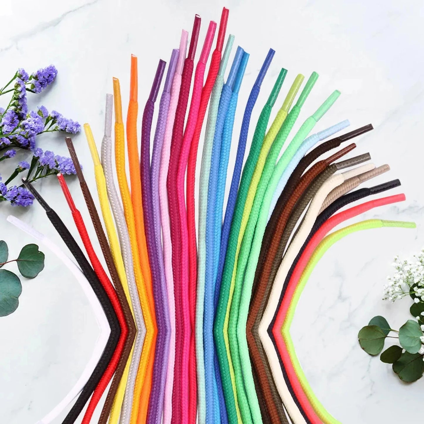30 Pcs Running Shoes For Women Sports Shoelaces Sneaker Thin Noodles Girl Child 🌴 🌴