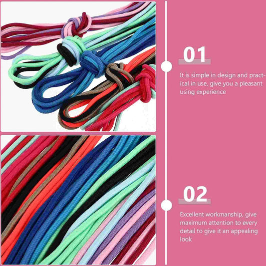 30 Pcs Running Shoes For Women Sports Shoelaces Sneaker Thin Noodles Girl Child 🌴