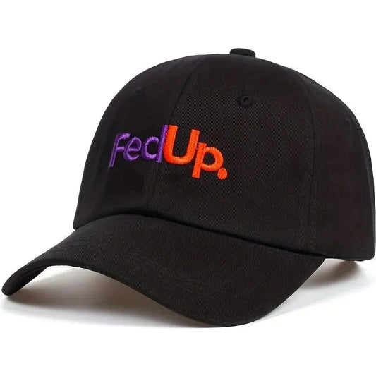 Unisex Fedup Letter Embroidery Baseball Caps Spring And Autumn Outdoor Adjustable Casual Hats Sunscreen Hat 🌴 VibeFlex Sports