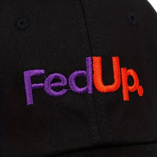 Unisex Fedup Letter Embroidery Baseball Caps Spring And Autumn Outdoor Adjustable Casual Hats Sunscreen Hat 🌴