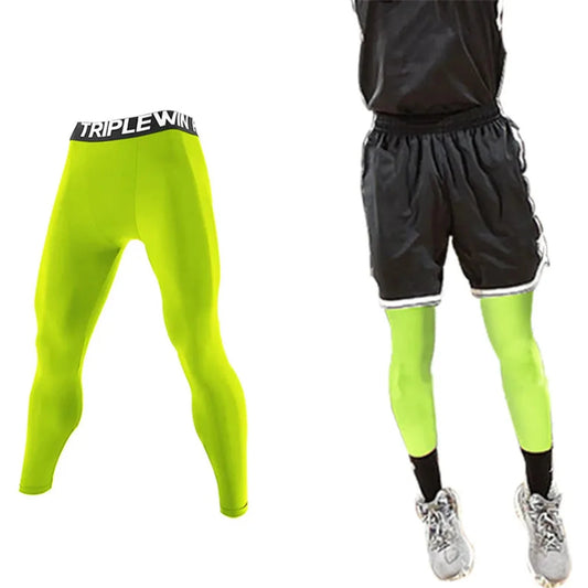 Summer Spring Autumn Men Running Tights Gym Pants Male Basketball Football Soccer Fitness Exercise Sport Long Legging H61 🌴