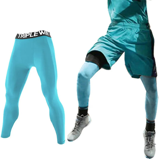 Summer Spring Autumn Men Running Tights Gym Pants Male Basketball Football Soccer Fitness Exercise Sport Long Legging H61 🌴