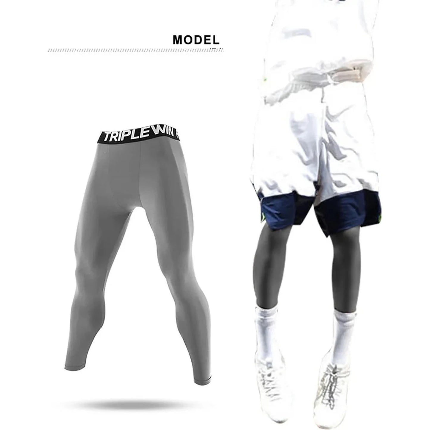 Summer Spring Autumn Men Running Tights Gym Pants Male Basketball Football Soccer Fitness Exercise Sport Long Legging H61 🌴