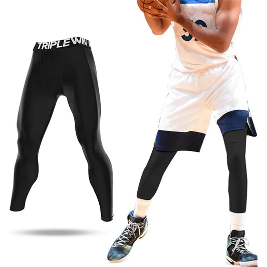 Summer Spring Autumn Men Running Tights Gym Pants Male Basketball Football Soccer Fitness Exercise Sport Long Legging H61 🌴