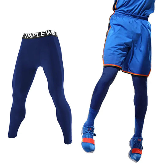 Summer Spring Autumn Men Running Tights Gym Pants Male Basketball Football Soccer Fitness Exercise Sport Long Legging H61 🌴