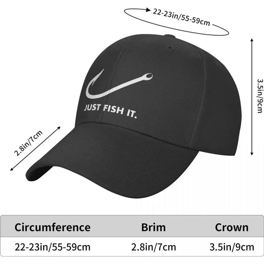 Classic Just Fish It Baseball Cap Breathable Fisherman Hat 🌴 VibeFlex Sports