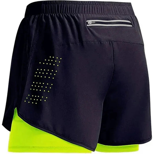 Men's Fitness Training Shorts Summer 2 In 1 Quick Dry 🌴