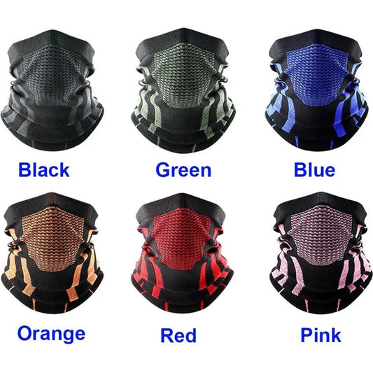 New Face Bandana Mask Cover Neck Warmer Bicycle Cycling Scarf Hiking Breathable Mask Winter Outdoor Windproof Thickened Mask Bib 🌴 VibeFlex Sports