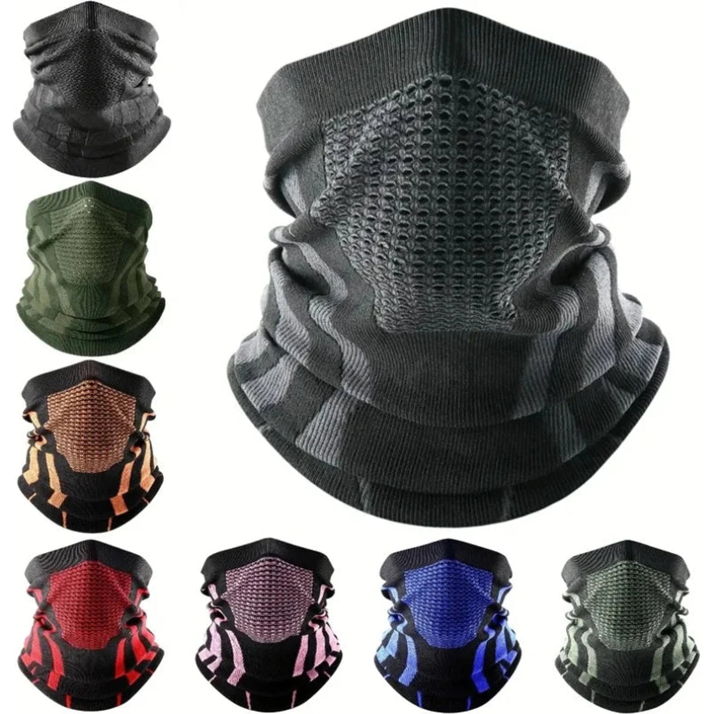 New Face Bandana Mask Cover Neck Warmer Bicycle Cycling Scarf Hiking Breathable Mask Winter Outdoor Windproof Thickened Mask Bib 🌴 VibeFlex Sports