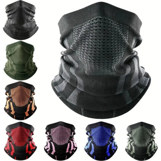 New Face Bandana Mask Cover Neck Warmer Bicycle Cycling Scarf Hiking Breathable Mask Winter Outdoor Windproof Thickened Mask Bib 🌴 VibeFlex Sports