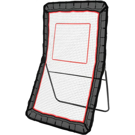 Vevor Lacrosse Rebounder For Backyard, 4x7 Ft Volleyball Bounce Back Net, Pitchback Throwback Baseball Softball Return Training Screen, Adjustable Angle Shooting Practice Training Wall With Target 🌴 VibeFlex Sports