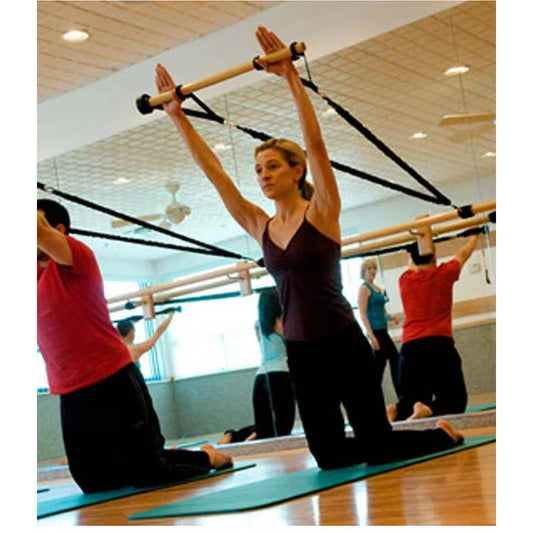 Pilates Stick Yoga Pilates Bar Barre Basic Kit Exercise Resistance Bands 🌴 VibeFlex Sports