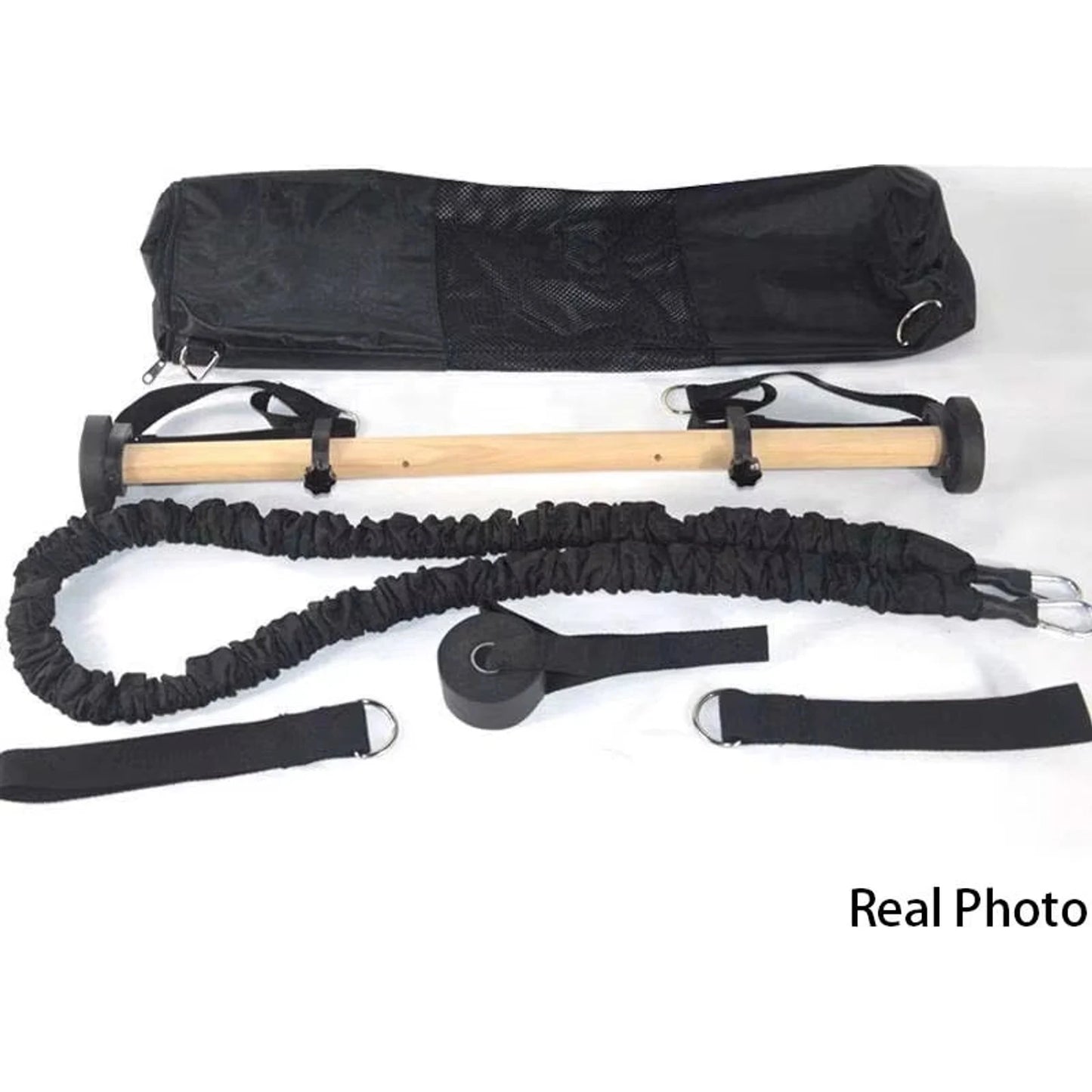 Pilates Stick Yoga Pilates Bar Barre Basic Kit Exercise Resistance Bands 🌴