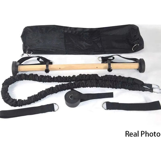 Pilates Stick Yoga Pilates Bar Barre Basic Kit Exercise Resistance Bands 🌴