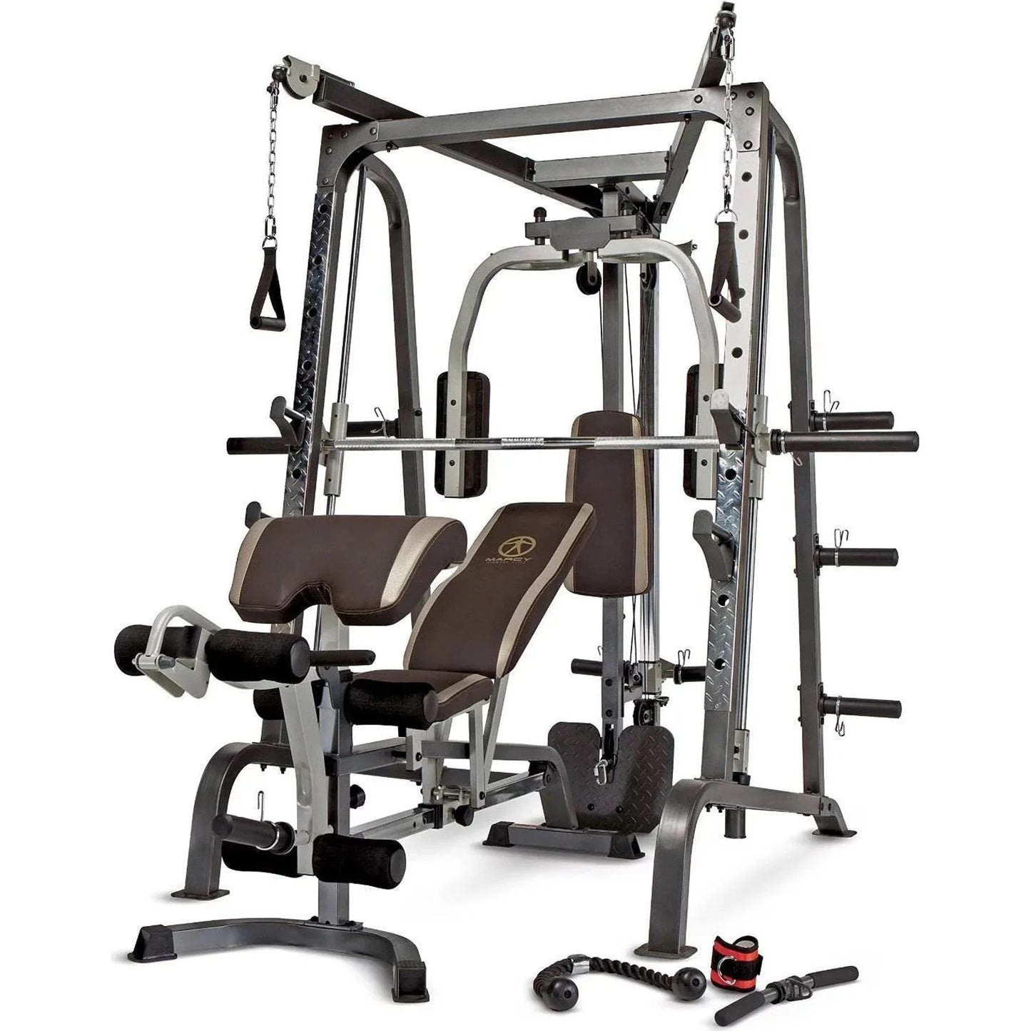 Diamond Elite Olympic Smith Cage Machine, Plate Loaded Home Gym Total Body Workout Machine (Md-9010g) 🌴 VibeFlex Sports