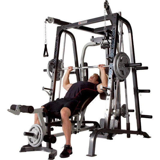 Diamond Elite Olympic Smith Cage Machine, Plate Loaded Home Gym Total Body Workout Machine (Md-9010g) 🌴 VibeFlex Sports