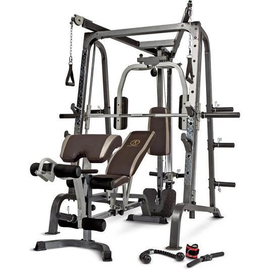 Diamond Elite Olympic Smith Cage Machine, Plate Loaded Home Gym Total Body Workout Machine (Md-9010g) 🌴 VibeFlex Sports