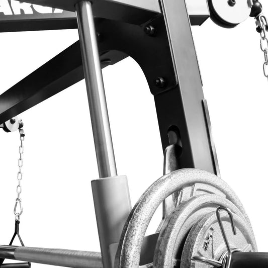 Diamond Elite Olympic Smith Cage Machine, Plate Loaded Home Gym Total Body Workout Machine (Md-9010g) 🌴 VibeFlex Sports