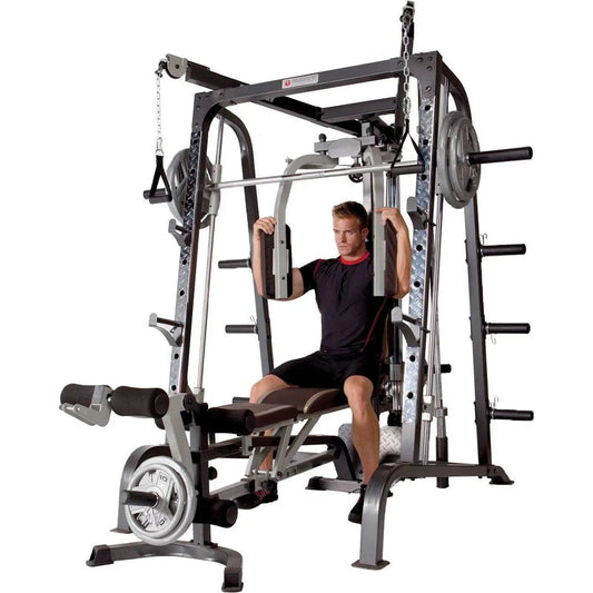Diamond Elite Olympic Smith Cage Machine, Plate Loaded Home Gym Total Body Workout Machine (Md-9010g) 🌴 VibeFlex Sports
