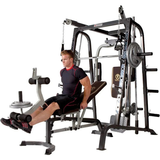 Diamond Elite Olympic Smith Cage Machine, Plate Loaded Home Gym Total Body Workout Machine (Md-9010g) 🌴 VibeFlex Sports