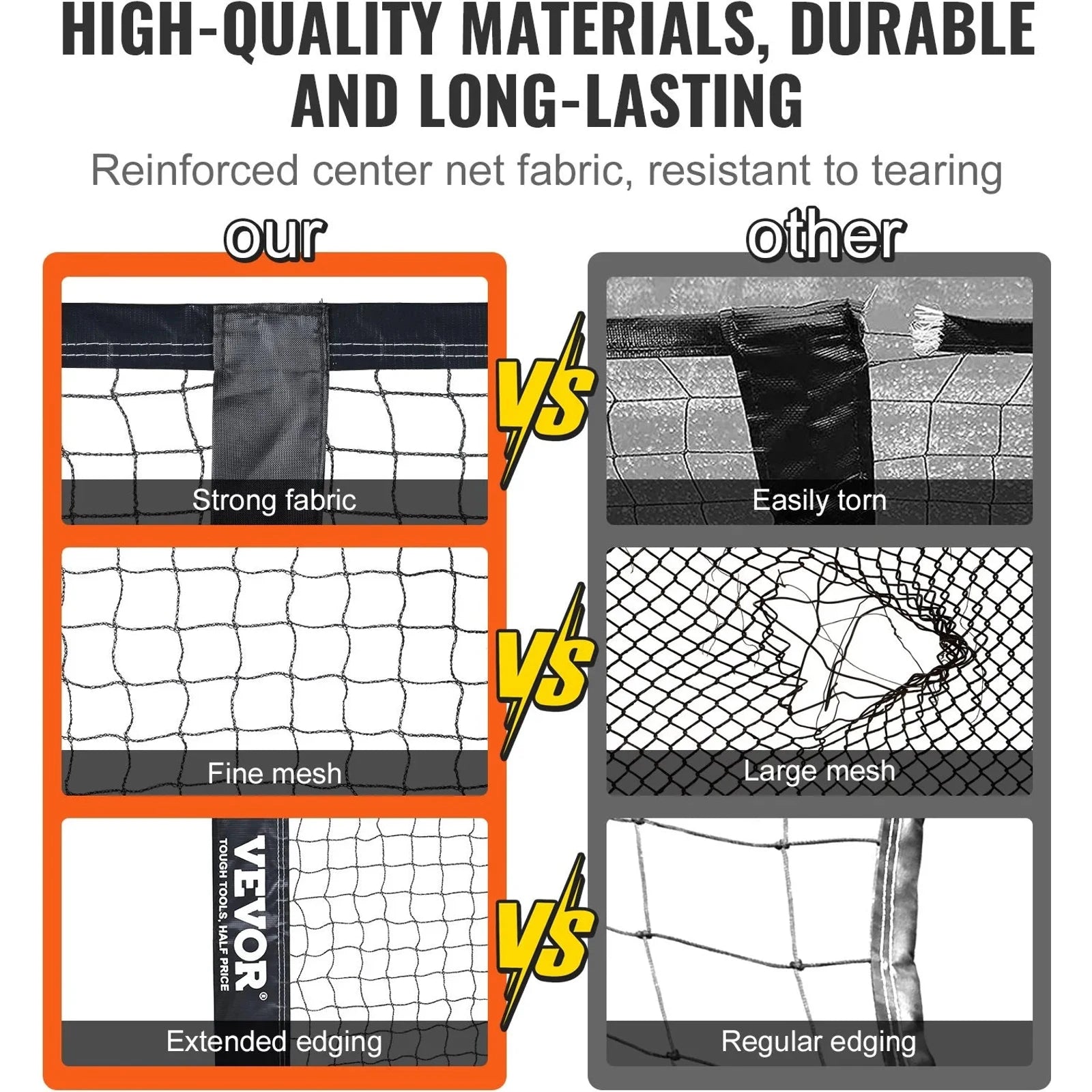 Vevor Pickleball Net Set, 22ft Regulation Size Portable Pickleball System With Carrying Bag & Balls & Paddles, Weather Resistant Steady Metal Frame & Strong Pe Net, For Outdoor Backyard Driveway 🌴 VibeFlex Sports