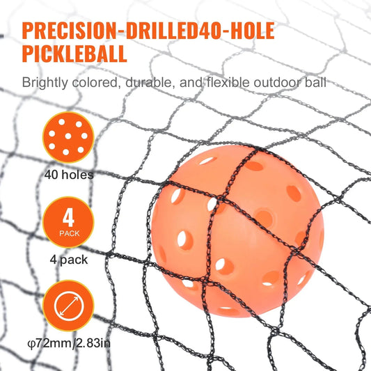 Vevor Pickleball Net Set, 22ft Regulation Size Portable Pickleball System With Carrying Bag & Balls & Paddles, Weather Resistant Steady Metal Frame & Strong Pe Net, For Outdoor Backyard Driveway 🌴 VibeFlex Sports