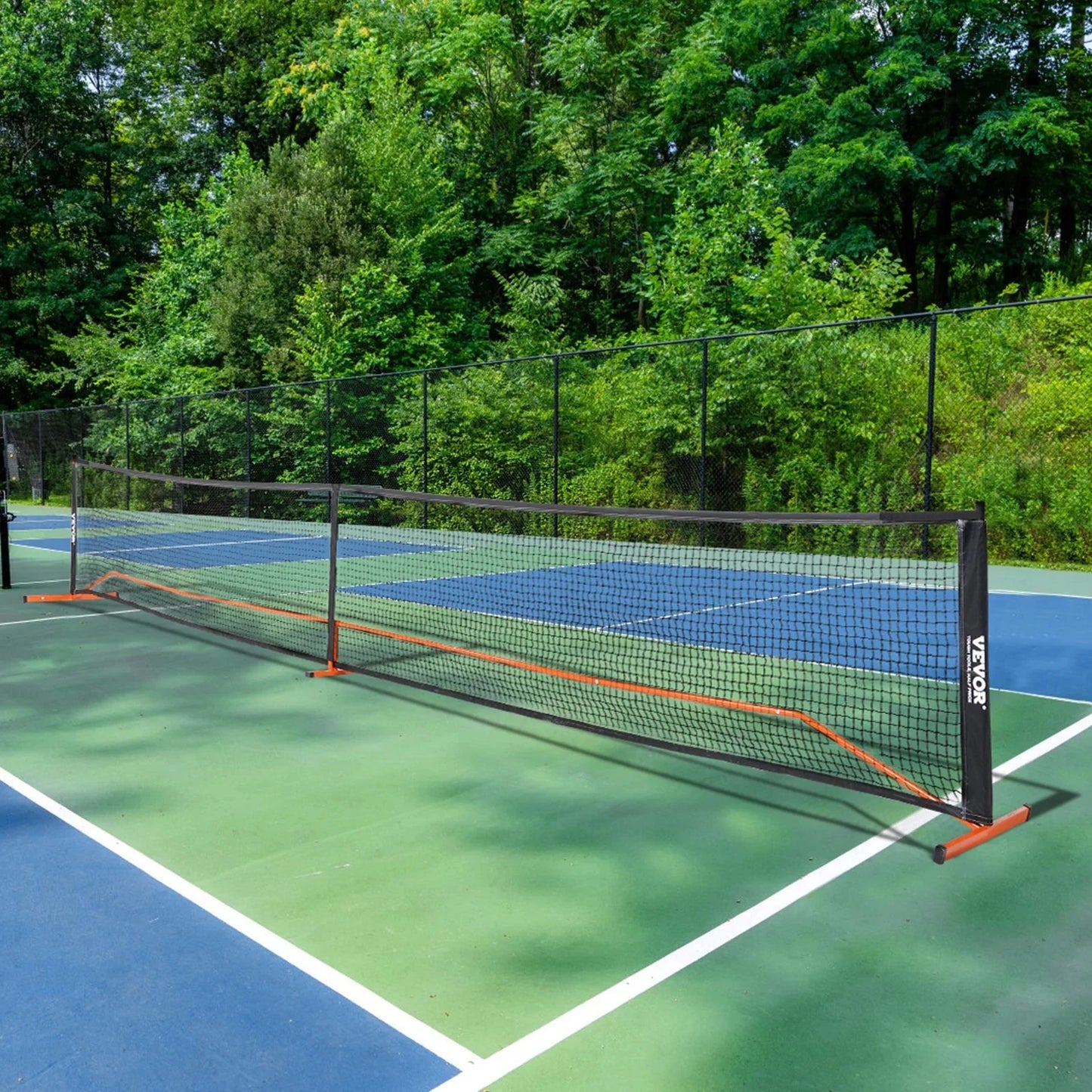 Vevor Pickleball Net Set, 22ft Regulation Size Portable Pickleball System With Carrying Bag & Balls & Paddles, Weather Resistant Steady Metal Frame & Strong Pe Net, For Outdoor Backyard Driveway 🌴 VibeFlex Sports