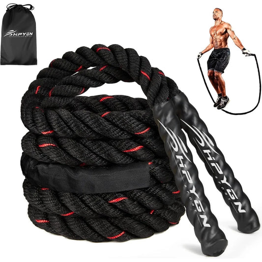 Weighted Jump Ropes For Men Women, 2.8lb 3.8lb 5lb Heavy Skipping Rope For Exercise, Adult Jumpropes For Home Workout, Total Body Workout Equipment 🌴 VibeFlex Sports