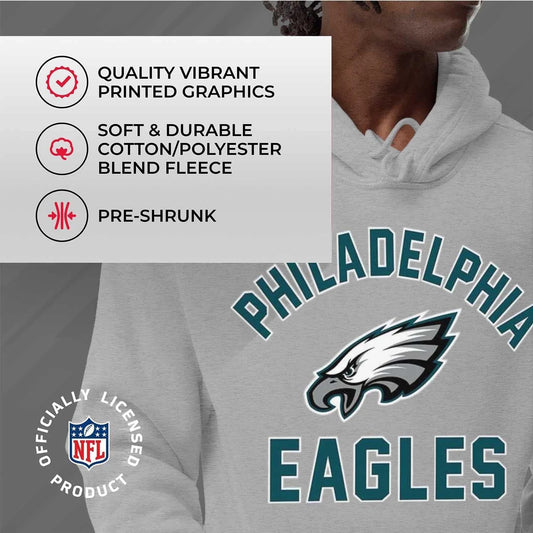 Nfl Adult Gameday Hooded Sweatshirt - Poly Fleece Cotton Blend - Stay Warm And Represent Your Team In Style 🌴 VibeFlex Sports