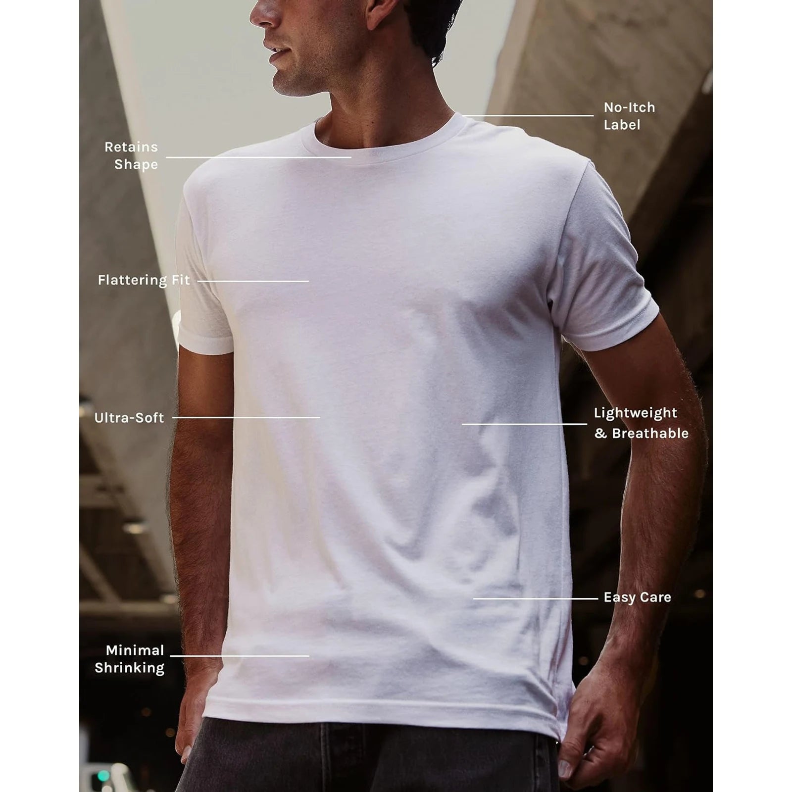 Mens T Shirt Packs - Short Sleeve Crew Neck Soft Fitted Tees S - 4xl Fresh Classic Tshirts 🌴 VibeFlex Sports