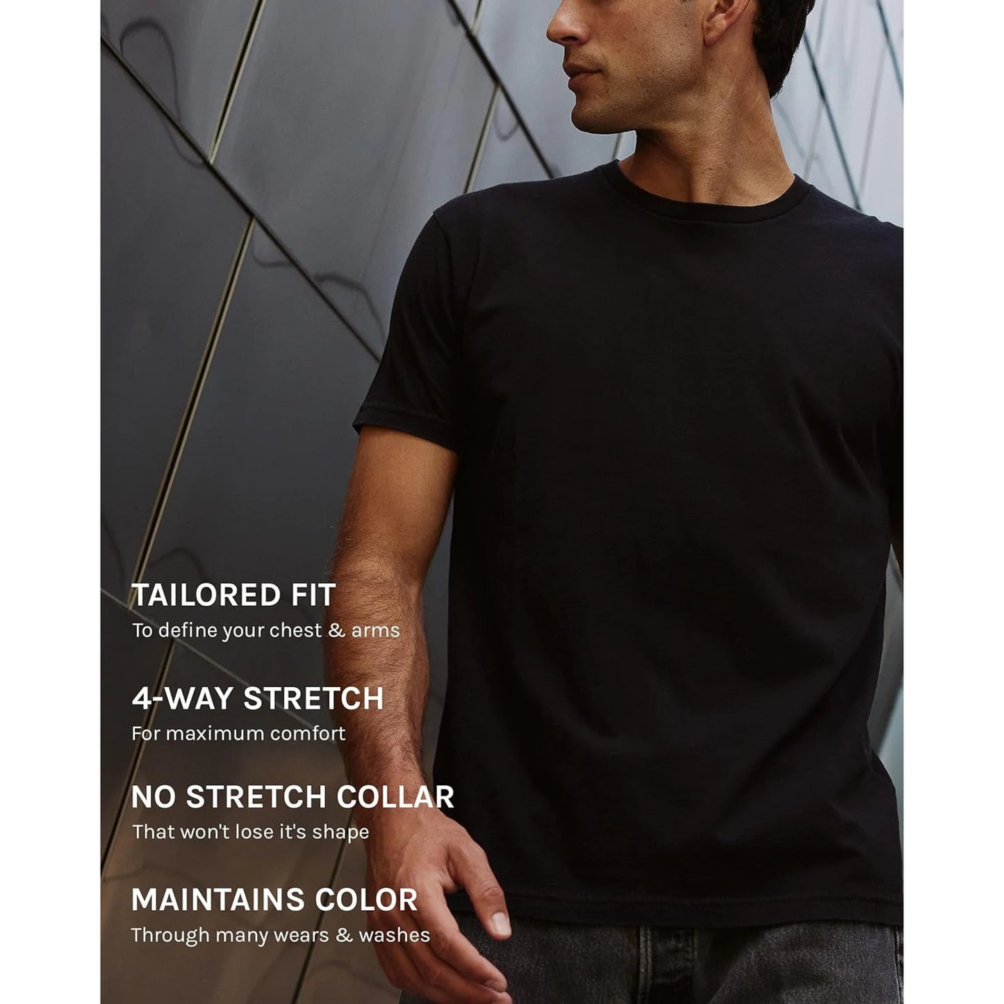 Mens T Shirt Packs - Short Sleeve Crew Neck Soft Fitted Tees S - 4xl Fresh Classic Tshirts 🌴