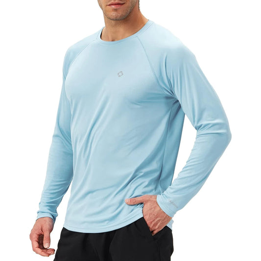 Men's Rash Guard Shirts Swim Shirts Upf 50+ Uv Sun Protection Long Sleeve Shirts Lightweight Quick Dry 🌴 VibeFlex Sports