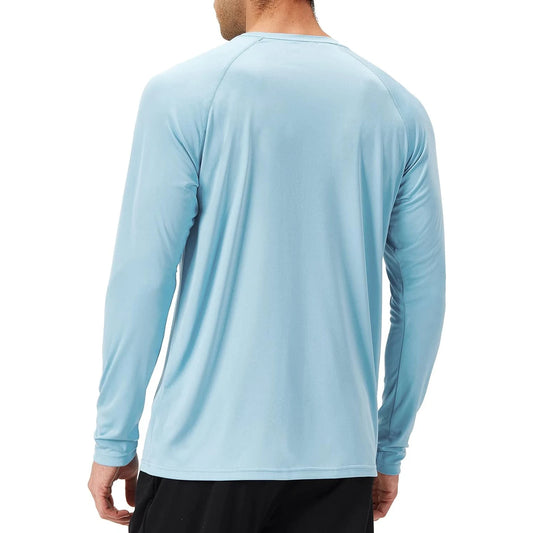Men's Rash Guard Shirts Swim Shirts Upf 50+ Uv Sun Protection Long Sleeve Shirts Lightweight Quick Dry 🌴 VibeFlex Sports