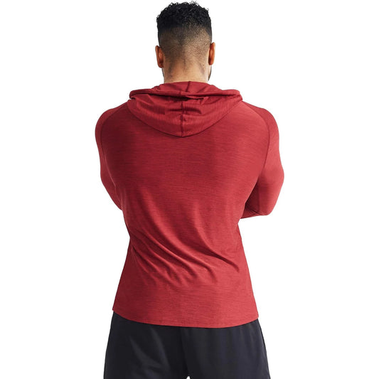 Men's Dry Fit Athletic Shirt Workout Running Long Sleeve Shirts With Hoods 🌴 VibeFlex Sports