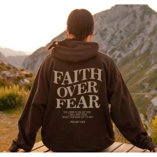 Faith Over Fear Sweatshirt,christian Shirt,bible Verse Hoodi 🌴