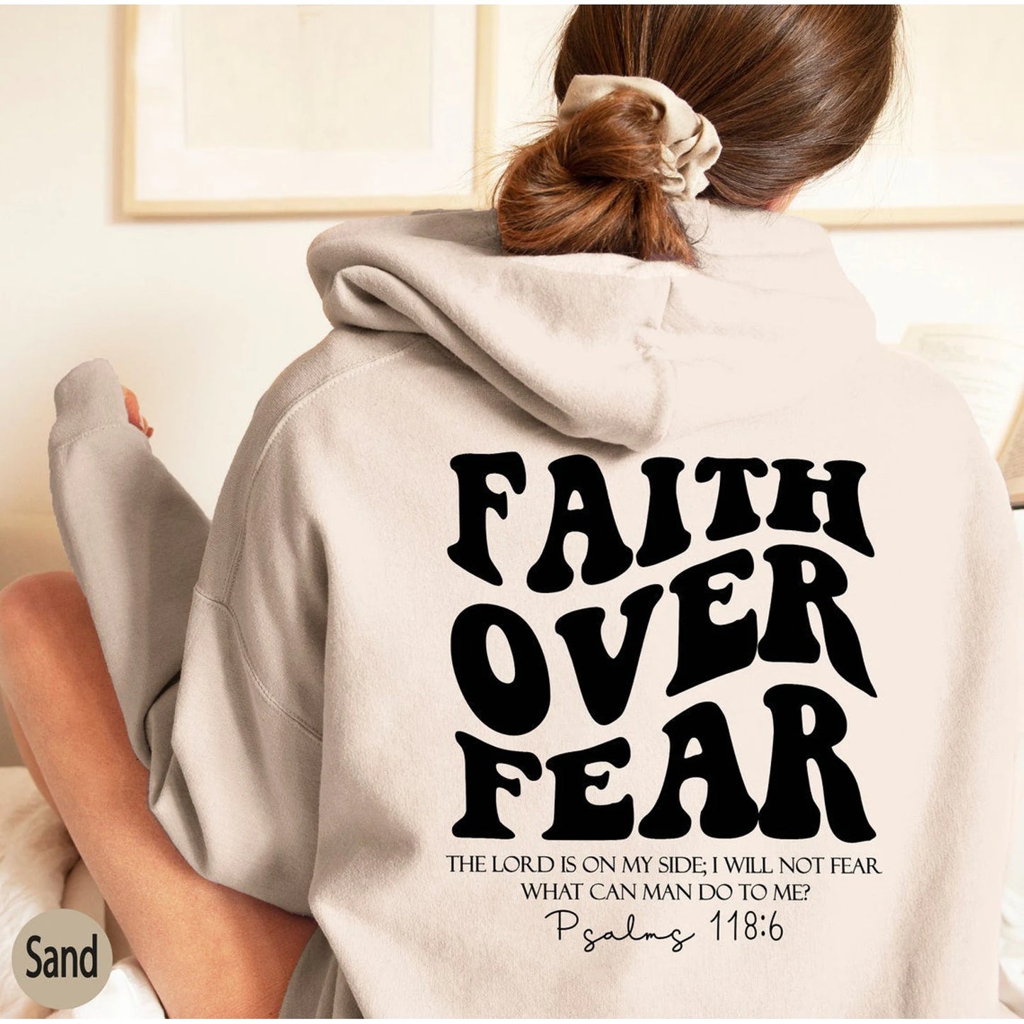 Faith Over Fear Sweatshirt,christian Shirt,bible Verse Hoodi 🌴