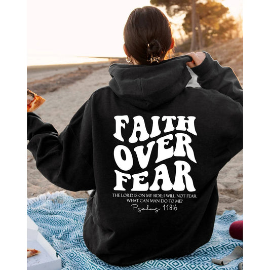 Faith Over Fear Sweatshirt,christian Shirt,bible Verse Hoodi 🌴
