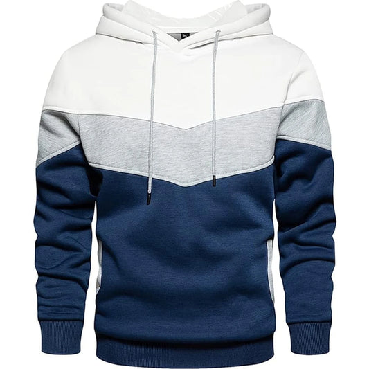 Mens Hooded Sweatshirt Casual Long Sleeve Drawstring Print Pullover Hoodies 🌴 VibeFlex Sports