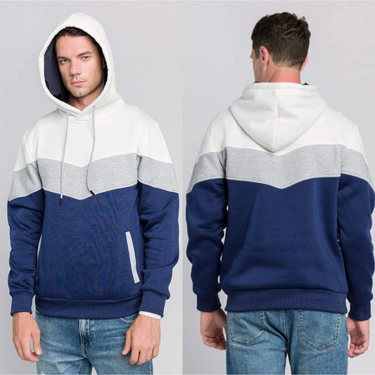 Mens Hooded Sweatshirt Casual Long Sleeve Drawstring Print Pullover Hoodies 🌴 VibeFlex Sports