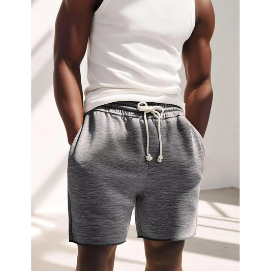 Mens Lounge Shorts Knit Terry Cloth Drawstring Athletic Sweat Shorts With Pockets 6 Inch 🌴 VibeFlex Sports