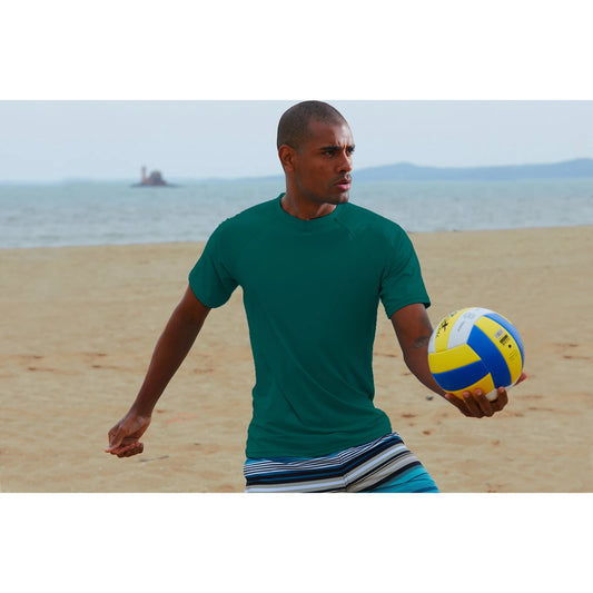 Men's T-shirt Swim Tee Short Sleeve Running Shirt Swimwear Swim Hiking Workout Shirt 🌴 VibeFlex Sports