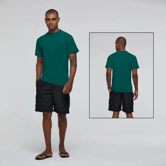 Men's T-shirt Swim Tee Short Sleeve Running Shirt Swimwear Swim Hiking Workout Shirt 🌴 VibeFlex Sports